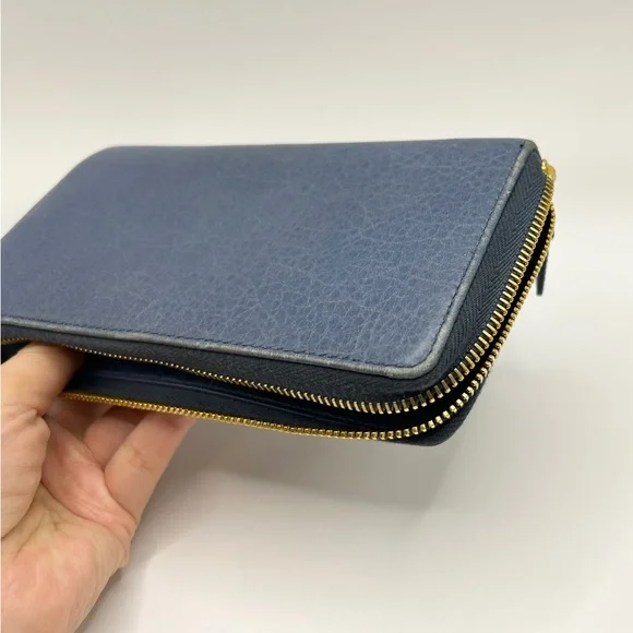 Balenciaga Motocross Giant 12 Continental Wallet in Blue - Picture 15 of 16